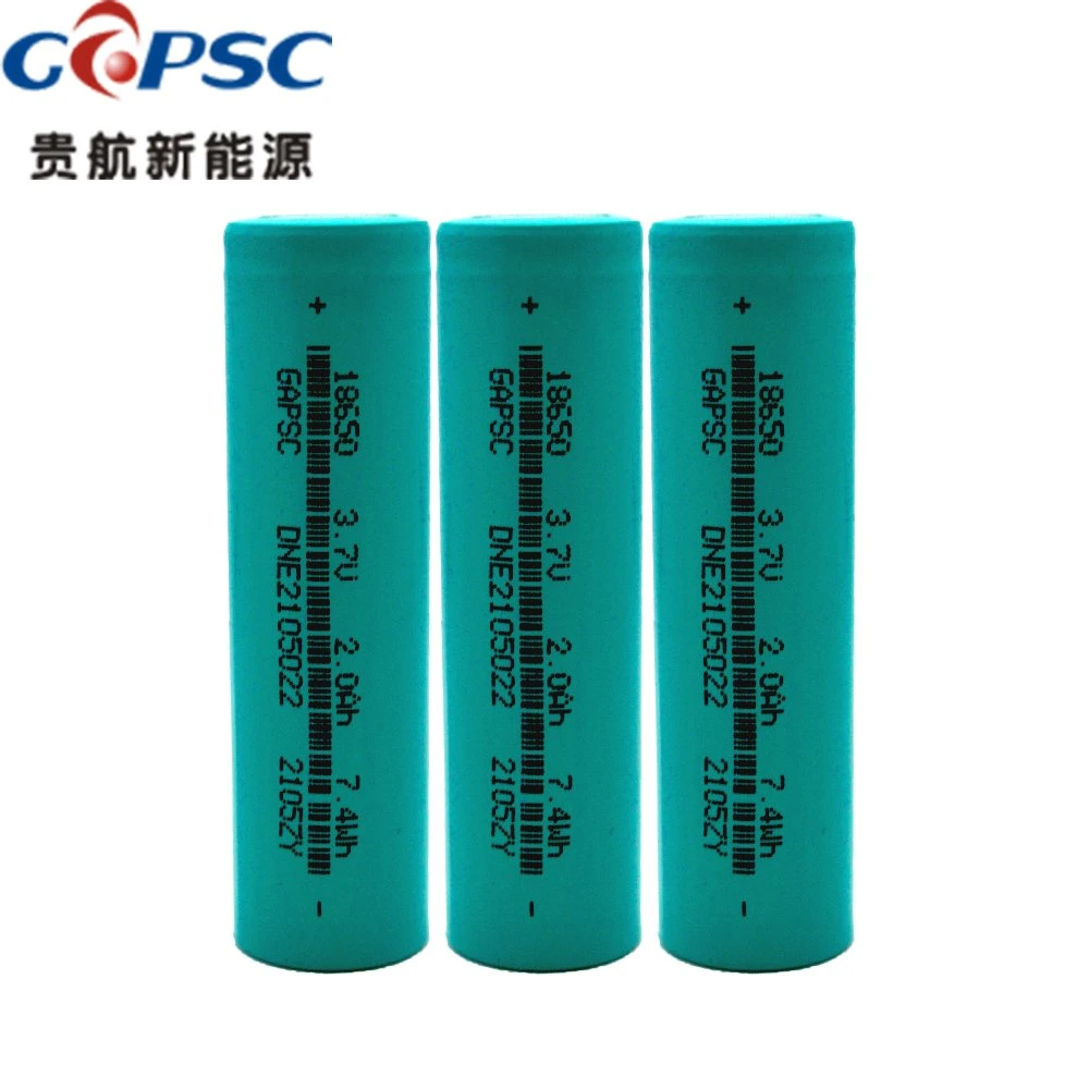 Rechargeable 18650 2000mAh Lithium Ion Battery Cylinder Lithium Ion Battery Li-ion Battery Cell