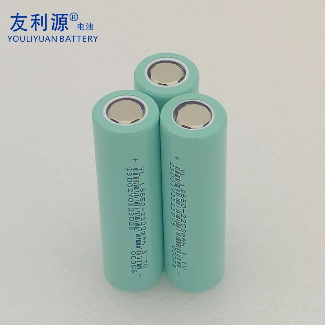 Factory 18650 High Power Battery 5c Middle Power Li-ion 18650 3.7V 2200mAh Cell 5c Continuous Discharge Rate Li Ion Cylindrical Power Cell